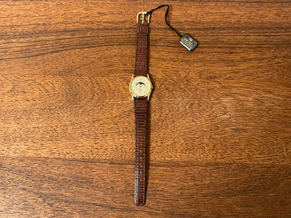 (1985) Seiko 2A24-0040 dress watch - champagne dial w/ moonphase & stick markers - small size (NOS)