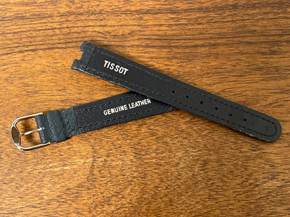 16mm Tissot Rockwatch R150 dark blue leather strap (NOS)