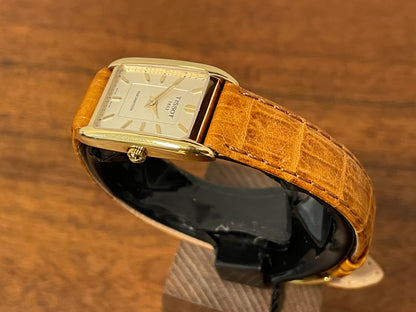 (1990s) Tissot T815 Fascination "Tank" - champagne dial with gold markers - small size (NOS)