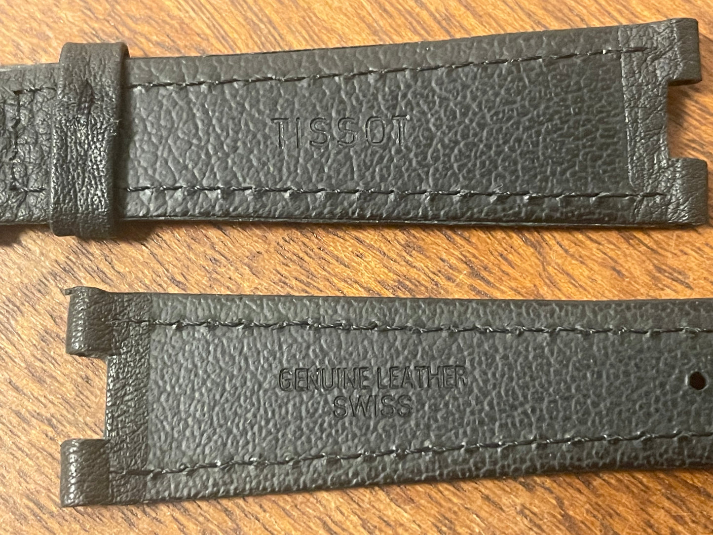 Tissot Rockwatch R151 black leather strap (NOS)