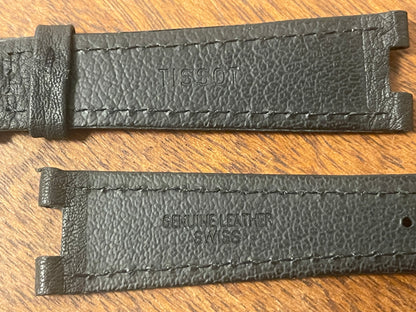 Tissot Rockwatch R151 black leather strap (NOS)