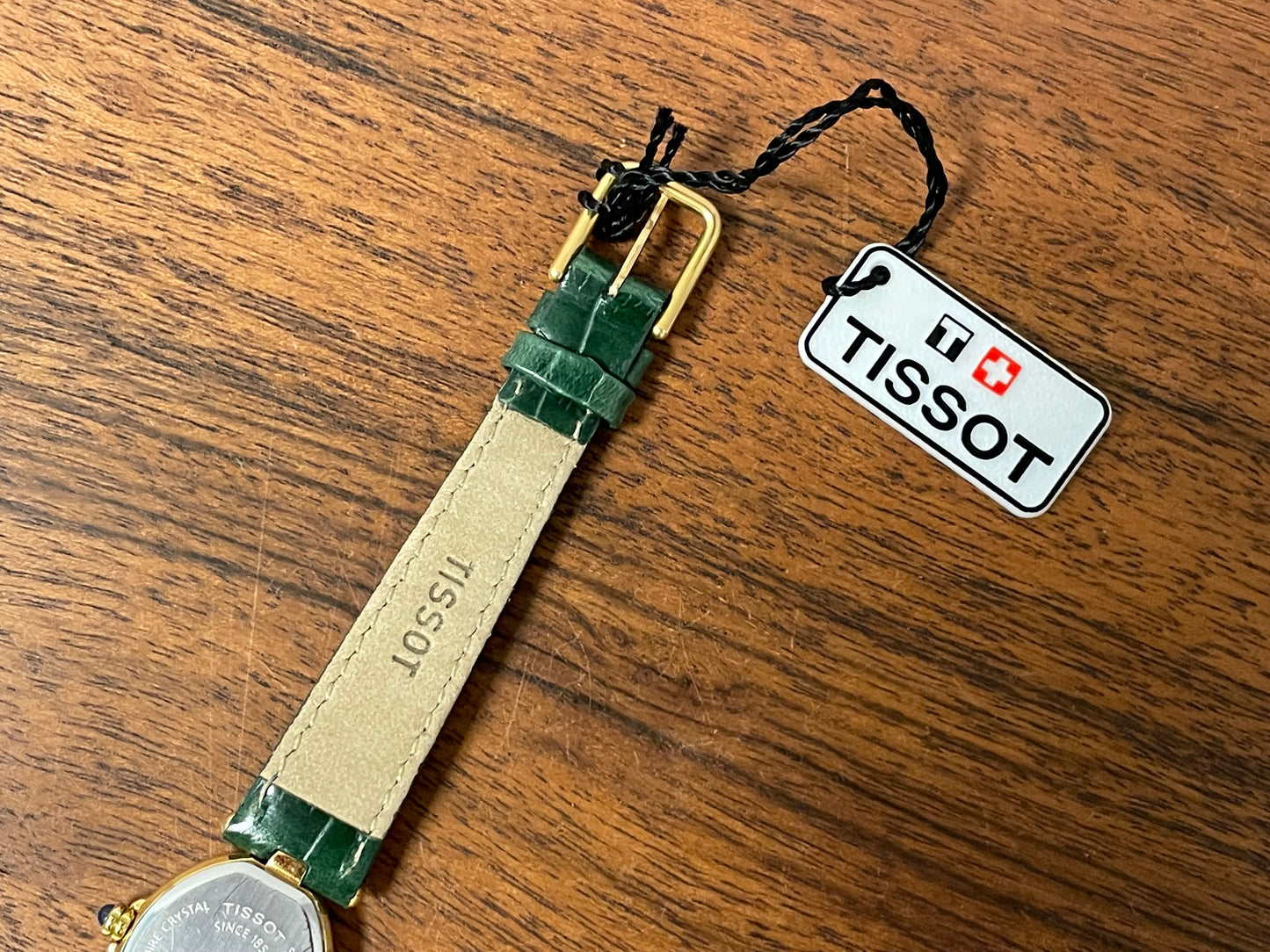 (1990s) Tissot G225/325 dress watch - white dial with gold markers - small size (NOS)