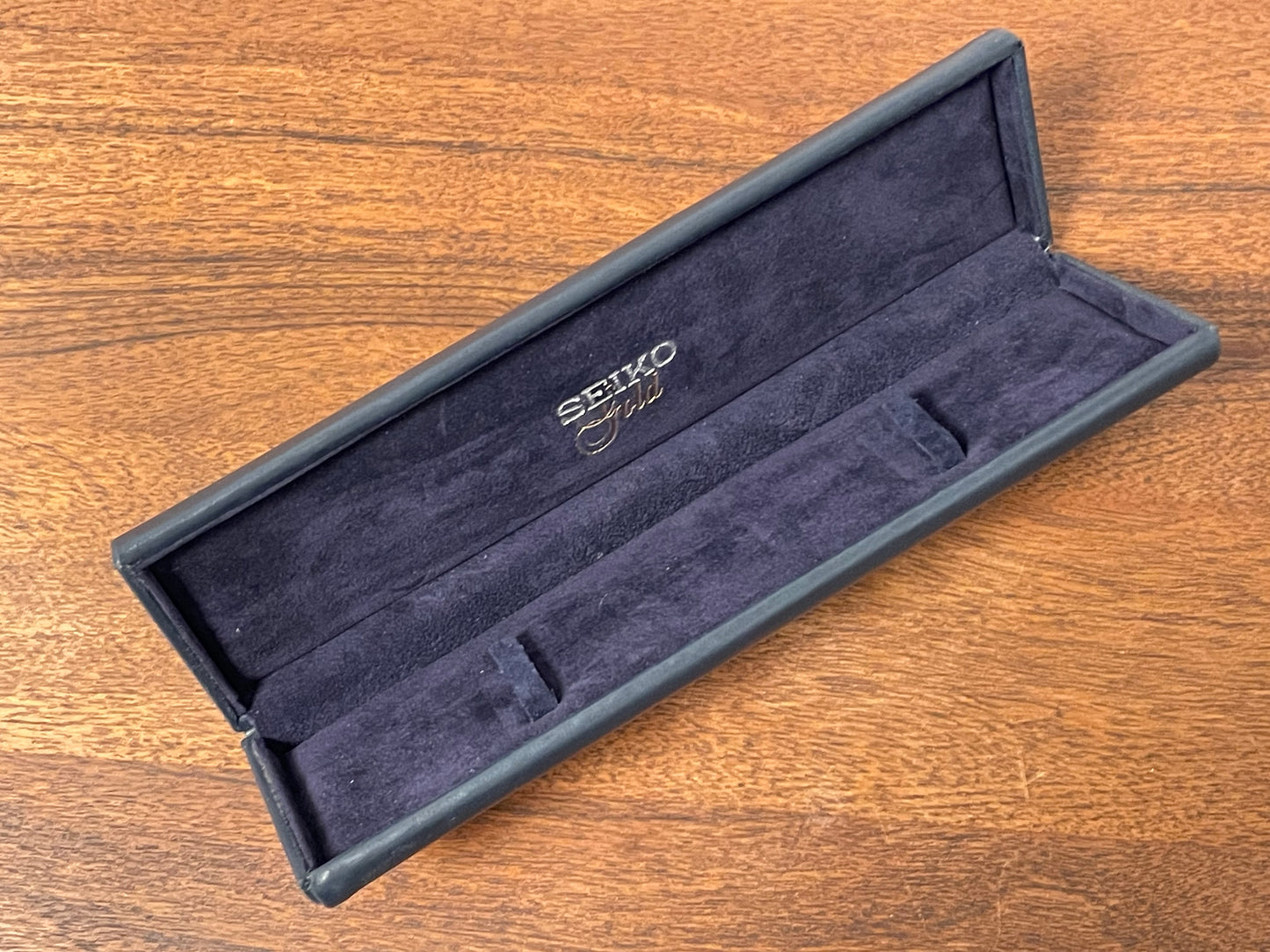 Vintage Seiko “Gold” rectangular box - blue
