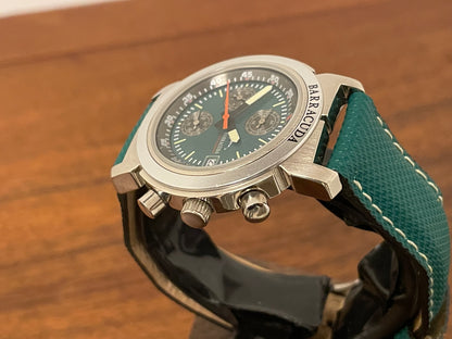 (1990s) Barracuda by Bulova 35101 Chronograph - Green dial (mint)