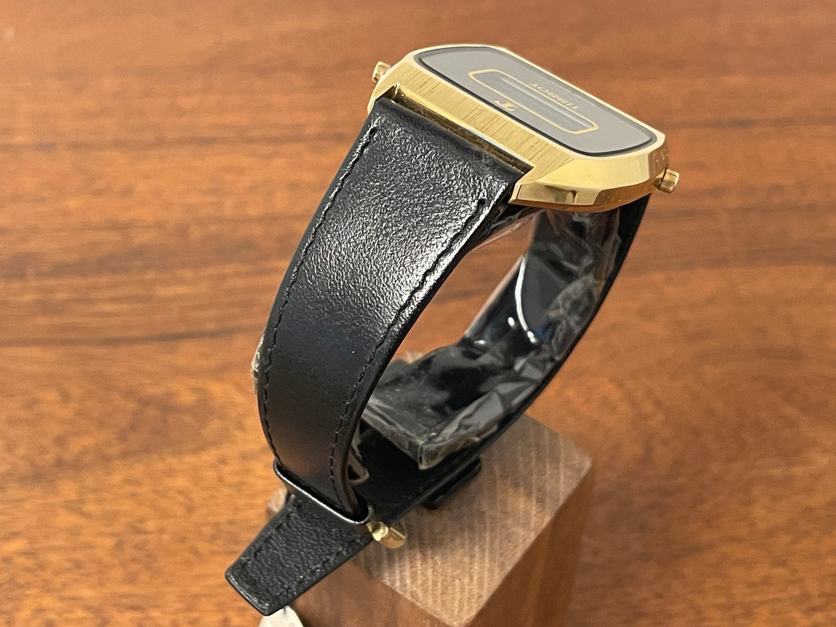 (1970s) Tissot 652-95010 cal. 4012 digital watch  - gold case - mirror dial w/ LCD (NOS)
