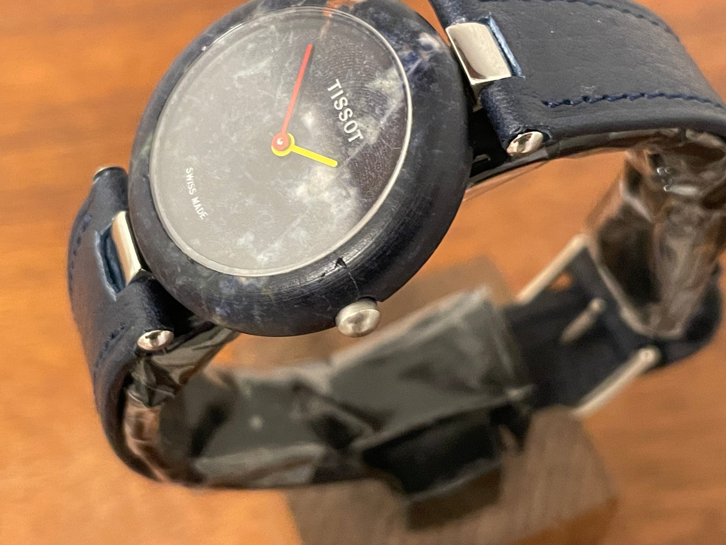 (1980s) Tissot RockWatch R150 blue sodalite - mid size model