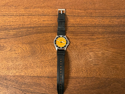 (1990s) Lorus (by Seiko) VX43-X041 diver - orange dial w/ white markers