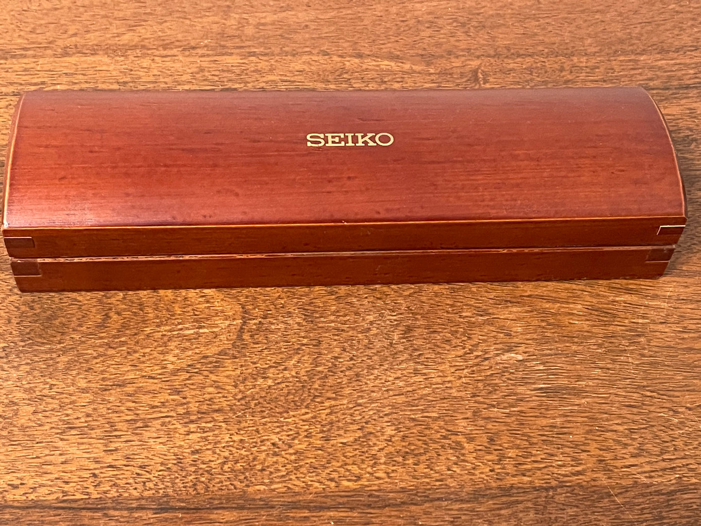 Vintage Seiko rectangular wooden box