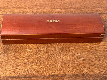 Vintage Seiko rectangular wooden box