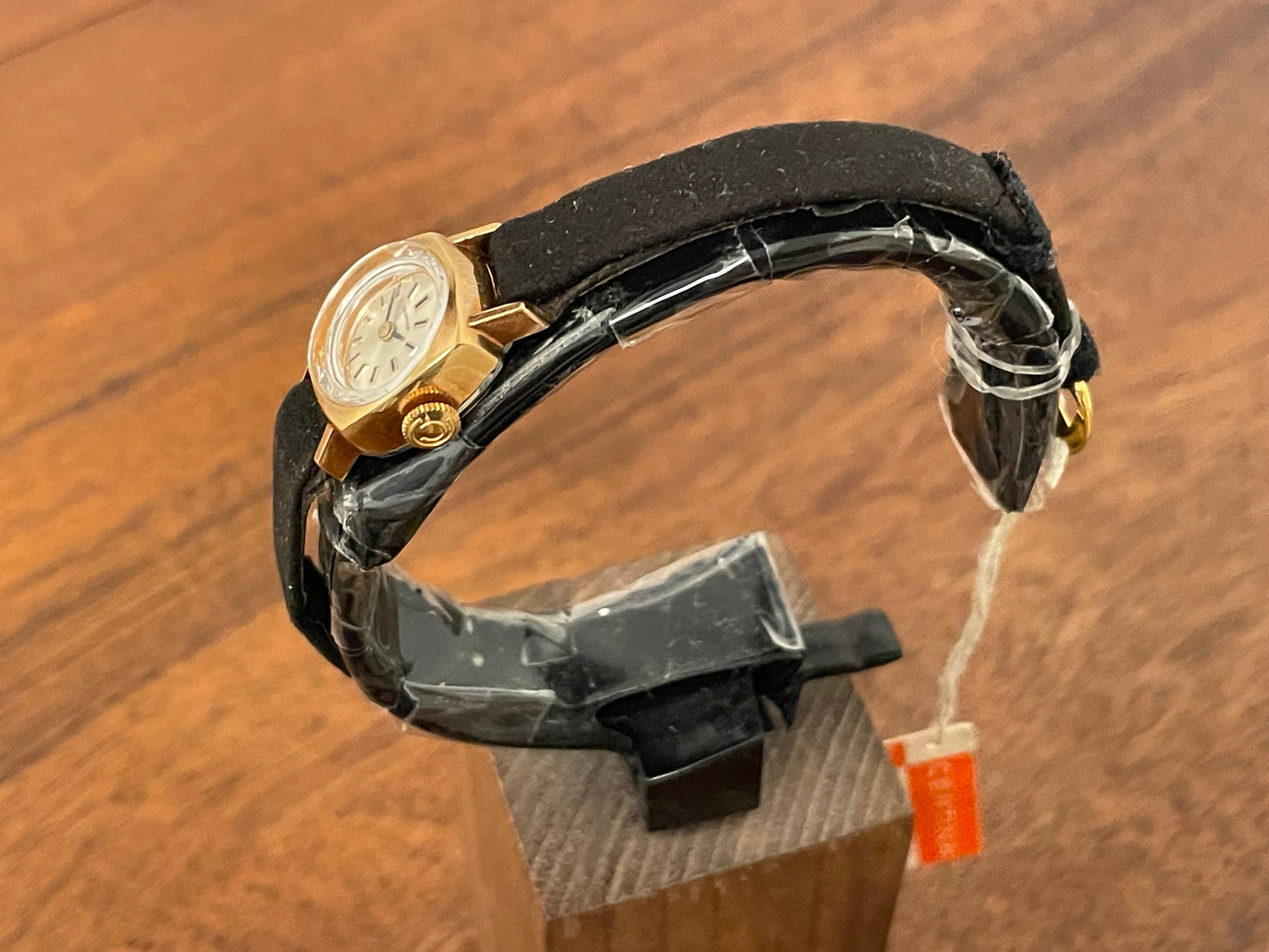 (1970s) Certina 2850 "cocktail" dress watch - silver sunburst dial w/ stick markers - small size (NOS)