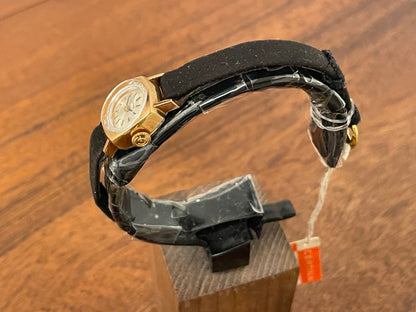 (1970s) Certina 2850 "cocktail" dress watch - silver sunburst dial w/ stick markers - small size (NOS)