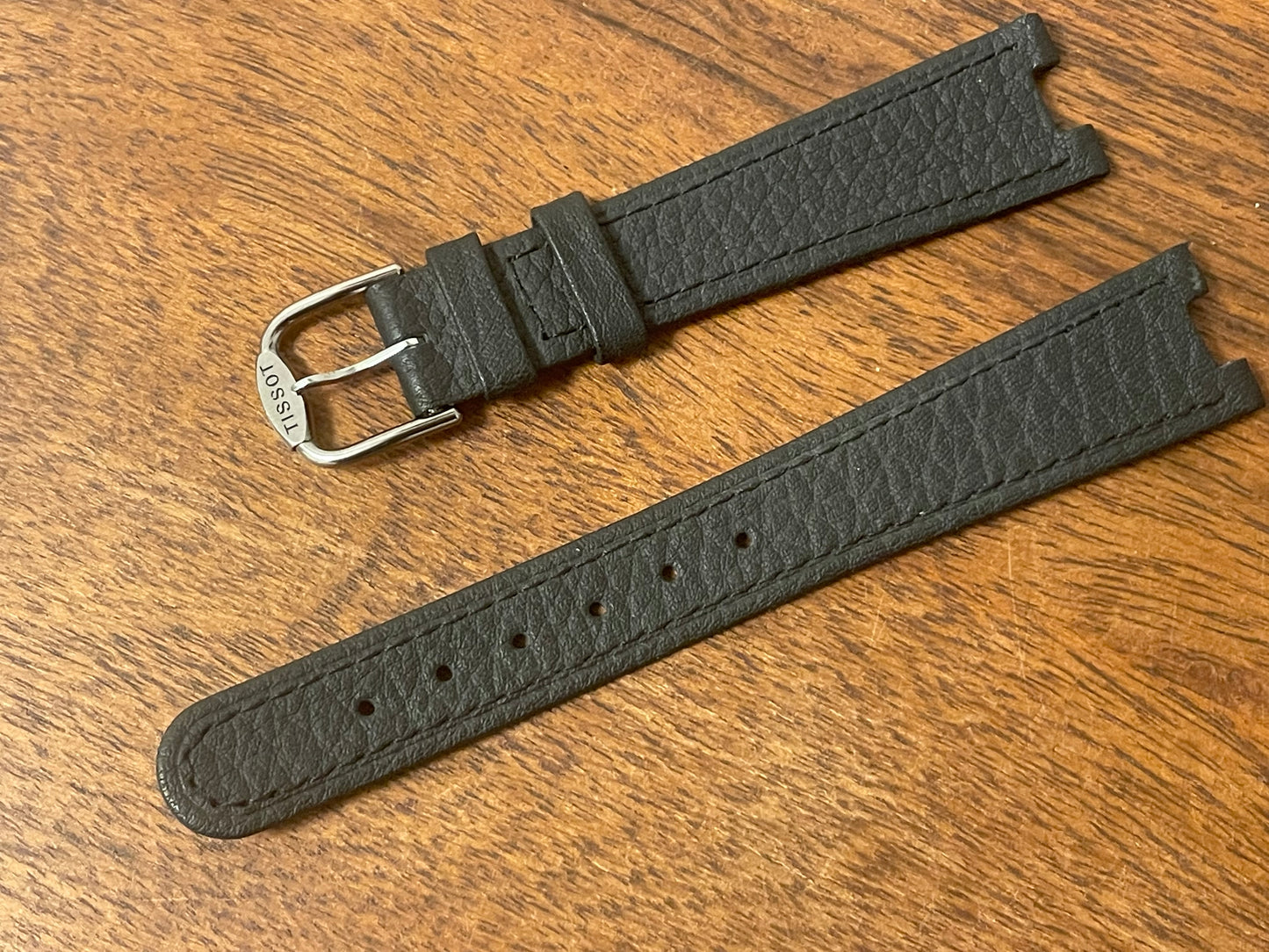 Tissot Rockwatch R151 black leather strap (NOS)