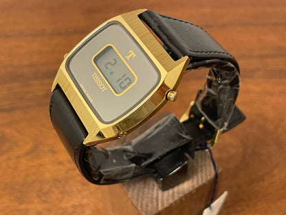 (1970s) Tissot 652-95010 cal. 4012 digital watch  - gold case - mirror dial w/ LCD (NOS)