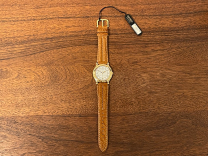 (1999) Seiko 5Y22-6050 Age of Discovery (AOD) dress watch - white dial w/ black Roman numerals (NOS)