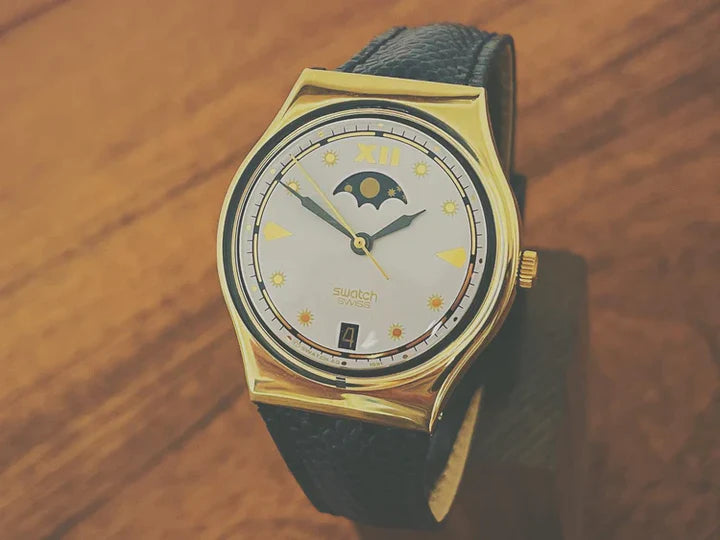 Vintage Swatch with moonphase function