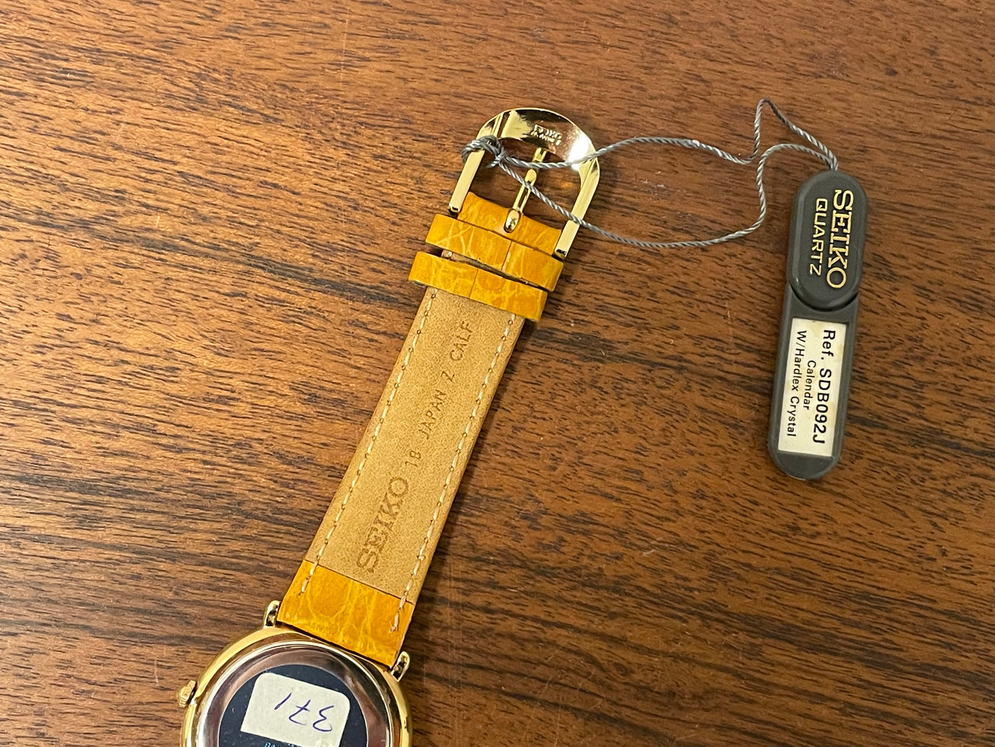 (1991) Seiko 5Y32-6A20 dress watch - white dial w/ Roman numerals & Spade hands (NOS)