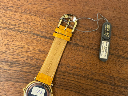 (1991) Seiko 5Y32-6A20 dress watch - white dial w/ Roman numerals & Spade hands (NOS)