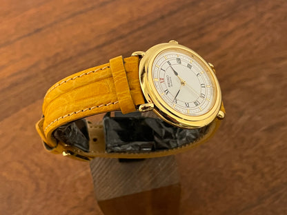 (1991) Seiko 5Y32-6A20 dress watch - white dial w/ Roman numerals & Spade hands (NOS)