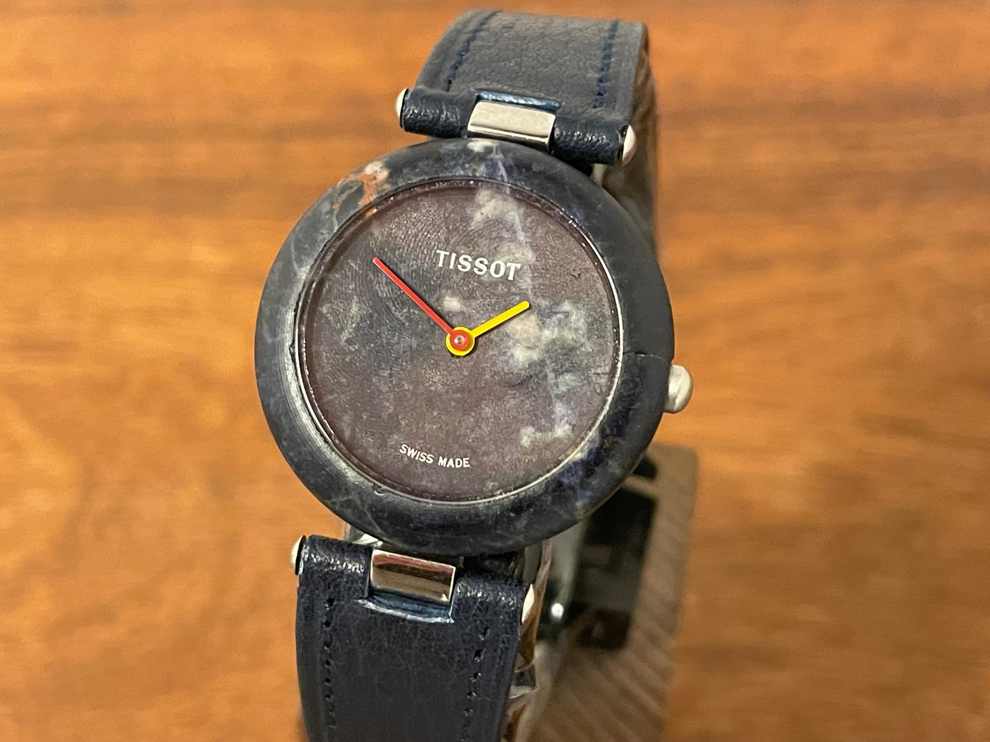 (1980s) Tissot RockWatch R150 blue sodalite - mid size model