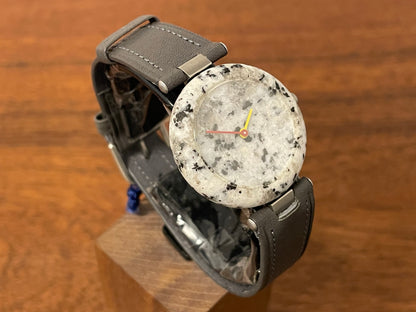 (1980s) Tissot RockWatch R150 light grey/black granite - mid size model (NOS)