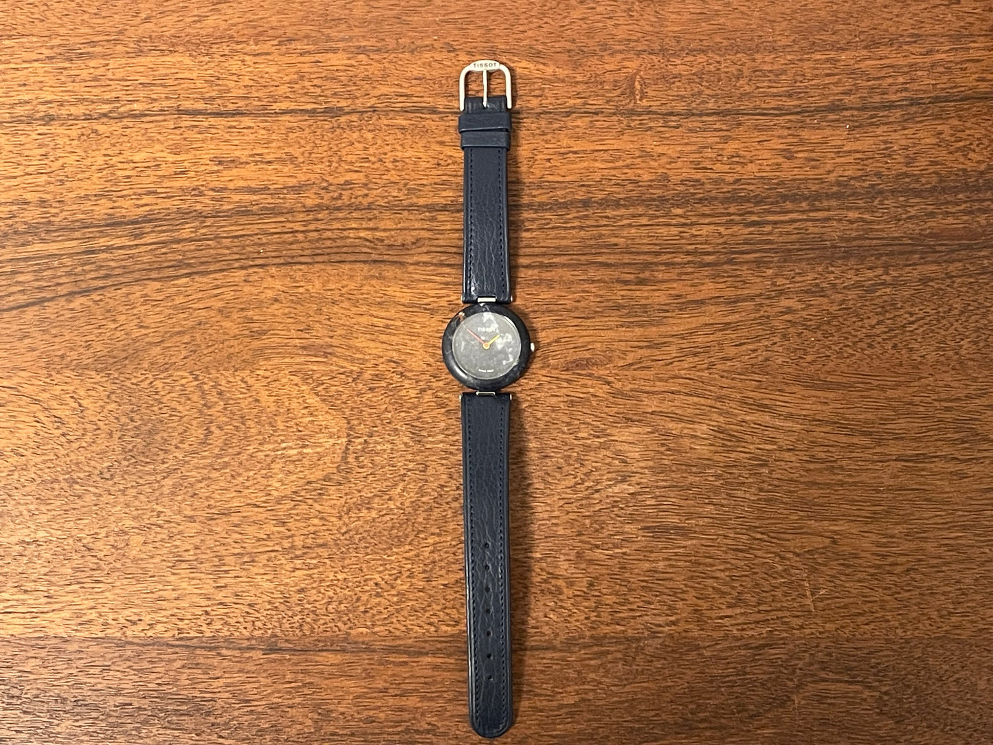(1980s) Tissot RockWatch R150 blue sodalite - mid size model