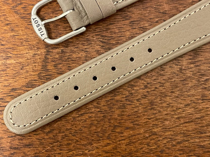 18mm Tissot Rockwatch R151 grey leather strap (NOS)