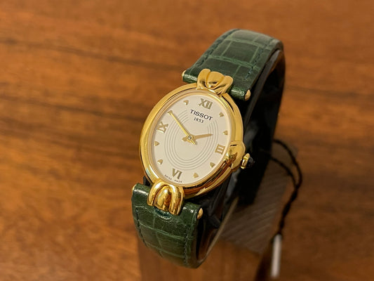 1990s Tissot G225/325 dress watch - white dial with gold markers