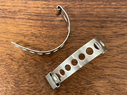 (1970s) 14mm Tissot rally bracelet - steel