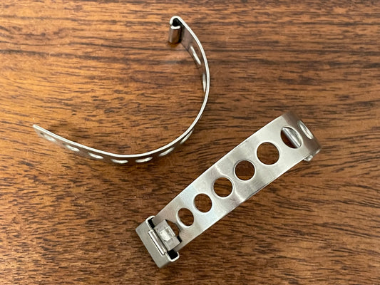 (1970s) 14mm Tissot rally bracelet - steel