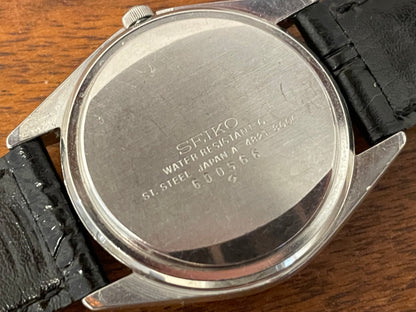 (1976) Seiko 4821-8000 King Quartz LL (Long Life) - diamond dust dial w/ Arabic numerals (serviced)