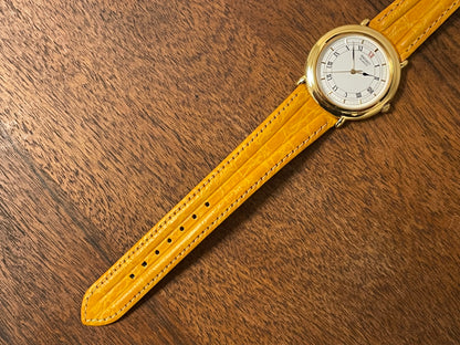 (1991) Seiko 5Y32-6A20 dress watch - white dial w/ Roman numerals & Spade hands (NOS)