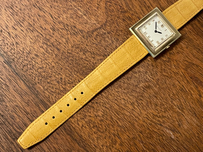 (1969) Bulova 62905-5Y President "G" M9 square dress watch - champagne dial with gold Roman numerals (serviced)