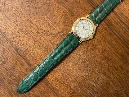 (1999) Seiko 5Y22-6050 Age of Discovery (AOD) dress watch - white dial w/ black Roman numerals (NOS)