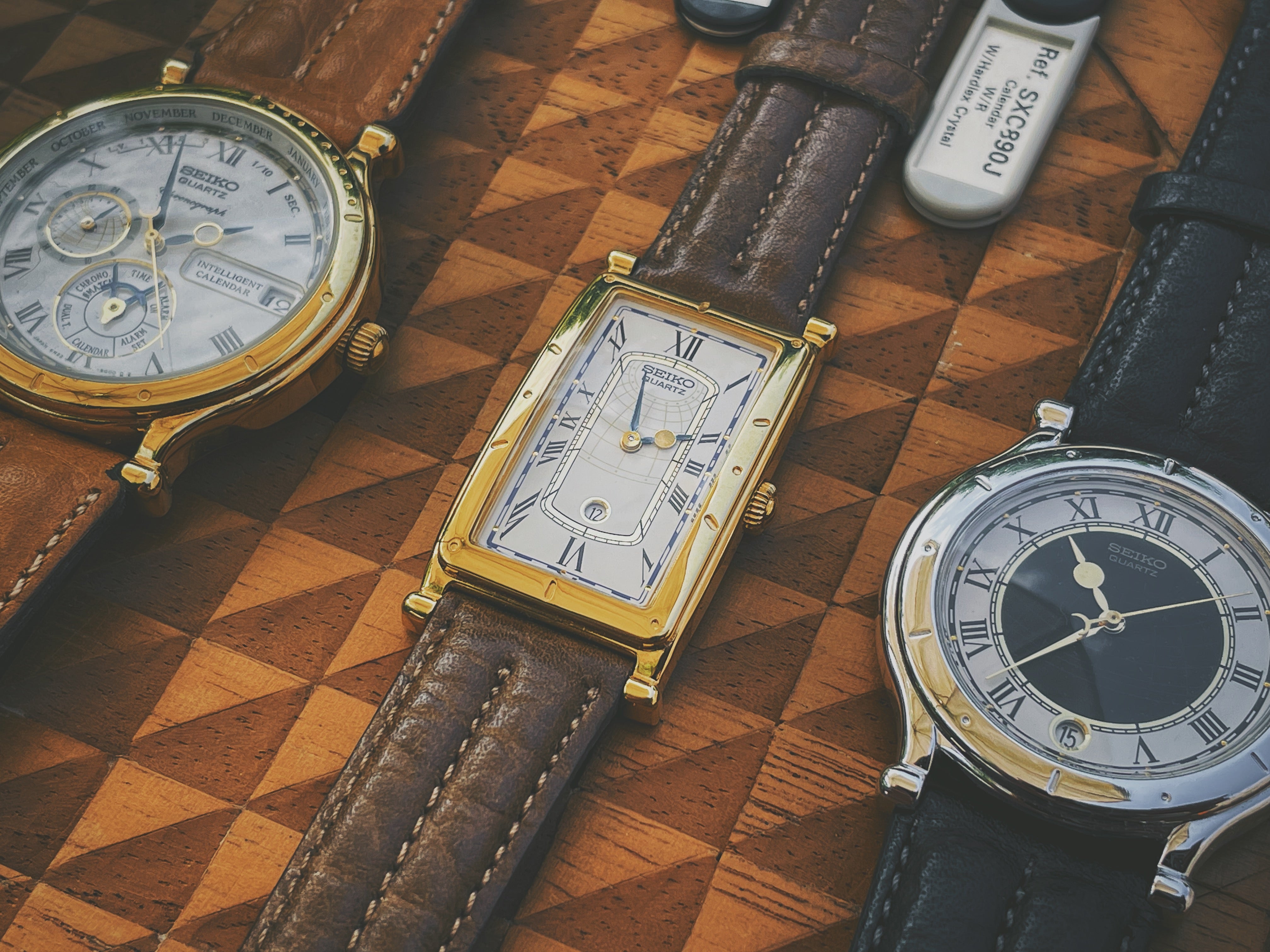 1990) Seiko 5Y22-6050 Age of Discovery - dark grey/white