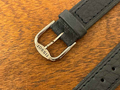 16mm Tissot Rockwatch R150 dark blue leather strap (NOS)
