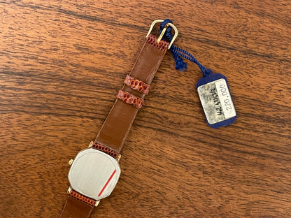 (1980s) Tissot 642.40343/2 Stylist dress watch - gold octagon case - gold dial w/ Roman numerals (NOS)