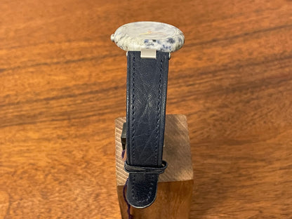 (1980s) Tissot RockWatch R150 light blue sodalite - mid size model (NOS)