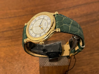 (1999) Seiko 5Y22-6050 Age of Discovery (AOD) dress watch - white dial w/ black Roman numerals (NOS)