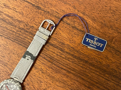 (1980s) Tissot RockWatch R150 white/grey granite - mid size model (NOS)