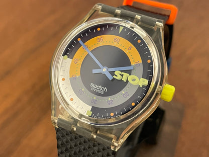 (1992) Swatch SSK100 stop-watch "Coffee Break" (NOS)