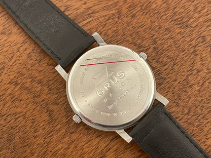 (1990s) Grus Watch dual time dress watch (NOS)