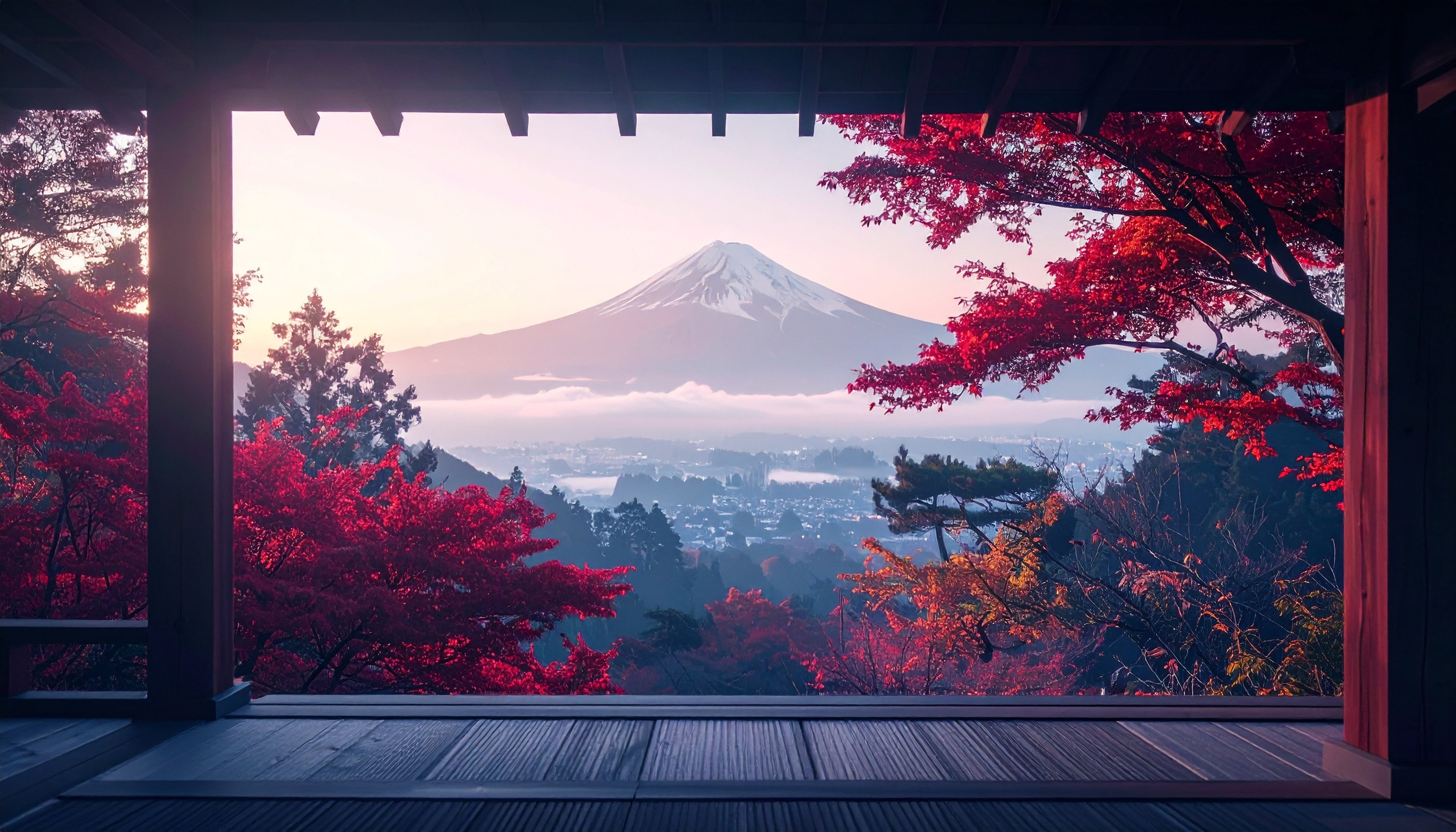 Japanese mountain landscape